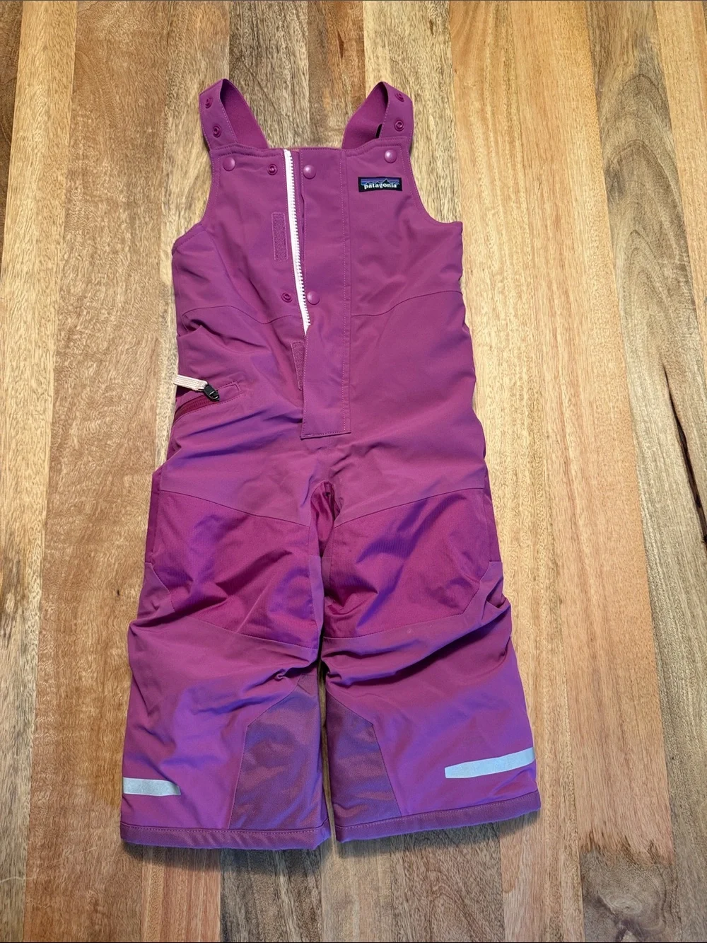 Patagonia Kids' Magenta/Purple Snow Bib Overalls